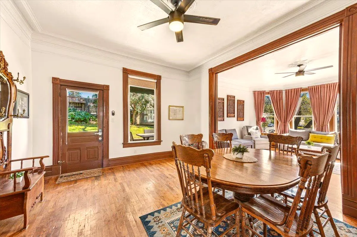 Original floors and millwork inside the house